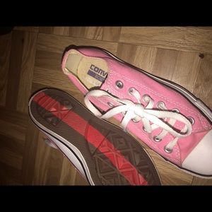 Pink sneakers